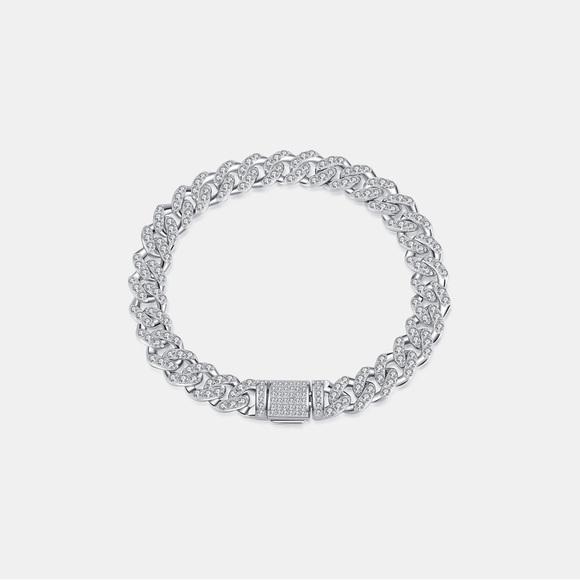 4.63 Carat Moissanite 925 Sterling Silver Bracelet - Picture 4 of 6